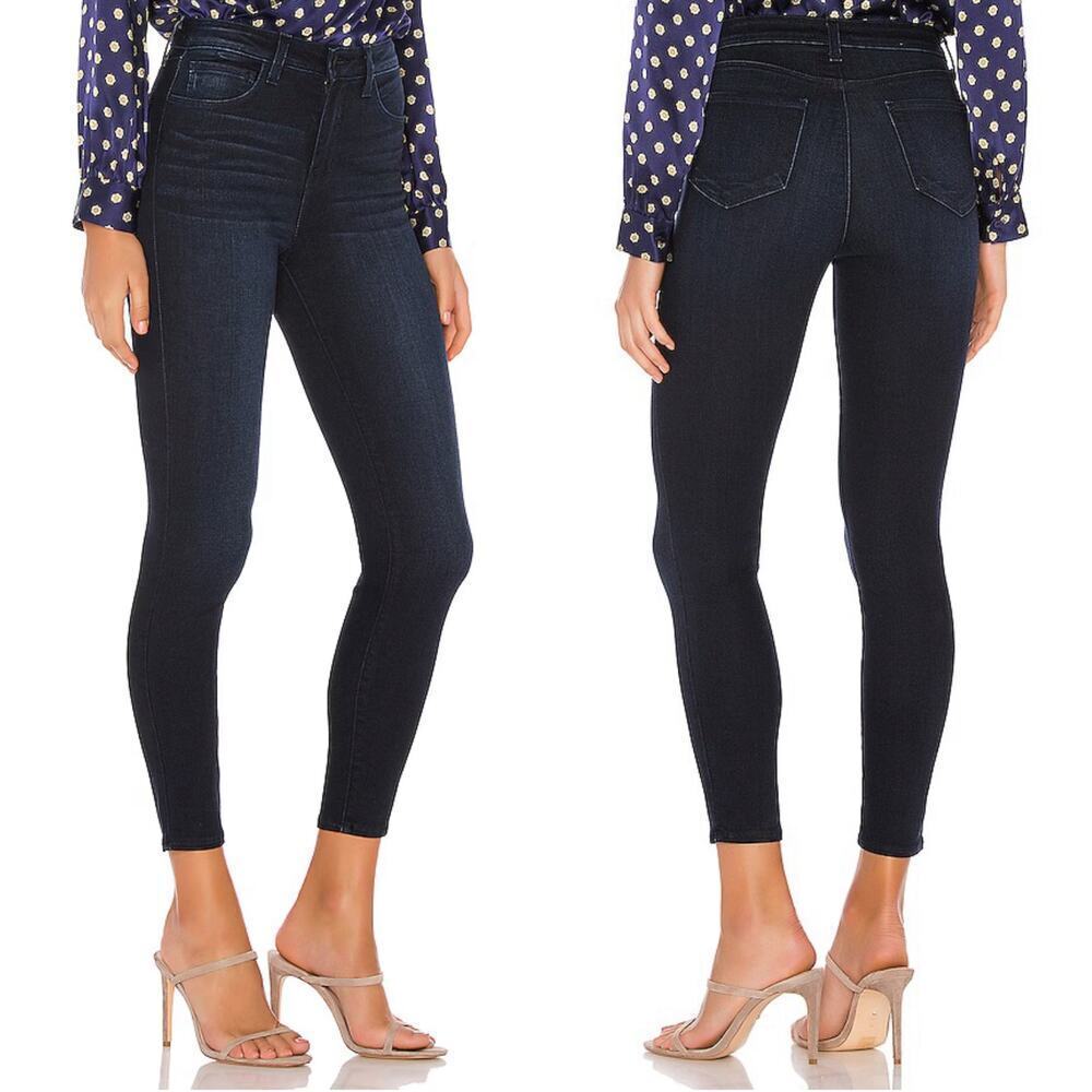 L'AGENCE Margot High Rise Skinny Jeans Womens Sz 25 NWOT Dark Wash Stretch Denim